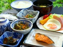 #【和朝食】自慢のおいしいお米はおかわり自由！