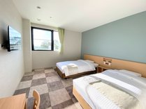 スタンダードツインルーム（21～25平米）全28室　ソファーベッド対応で1室3名定員も可能です。