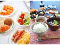 和洋食のバイキング朝食はご宿泊のお客様に無料サービスでお召上がり頂けます。