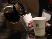【コーヒーサービス】金沢で長年愛されてきた「ダートコーヒー」の豆を使用したこだわりの一杯をどうぞ。