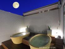 [6F最上階]男女別露天風呂でお月様を眺めながらリラックス