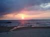 湯野浜海岸の夕暮れ。【日本の夕陽百選】にも選ばれた美しい夕日は必見です！
