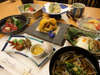 *【夕食一例】地元で採れた山菜や高原野菜、清流で育った川魚を使った会席料理です
