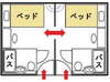 □コネクトツイン【お隣同士のシングルのお部屋が中の扉でつながっています】 