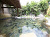 【庭園大野天風呂】自然を体いっぱいに感じられる庭園風呂では、緑浴と温浴が同時にお愉しみ頂けます。