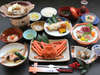 【お夕食の一例】佐渡産の旬の魚介や有機野菜を食材に合った調理法で提供いたします。(化学調味料不使用)