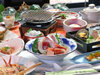 ◆【ご夕食一例】地元の海産物をふんだんに使った、創作和食をお召し上がりください！