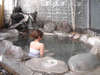 露天風呂一例／北海道の心地よい風を感じてほっとひと息…。お湯は自家源泉の天然温泉！