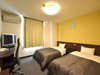 ツインルーム　全米ホテルシェアNo.1のサータ社ポケットコイルベッドを使用！空気清浄器も完備！