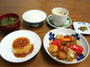 *【夕食一例】自家製野菜やお米を使った家庭的な日替わり定食