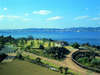 お部屋から眺める風景。鹿児島市街地と錦江湾を一望できます。（海側客室のみ）