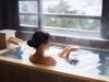 ～羽伸-UNO-Cタイプ～客室の露天風呂も温泉です。開け閉め自由な、がらり戸付きの温泉露天風呂付客室です。