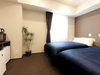 ◆ツインルーム◆ベッド幅120×195×2台　全室空気清浄機＆電子レンジ完備　シモンズベッドを全室採用