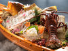 【豪華3大海づくし-天然魚姿造りイメージ】会席料理では唯一「伊勢海老のお造り」をご用意！