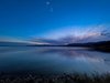 琵琶湖に沈む夕日