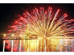 山中湖「報湖祭」花火大会の写真1