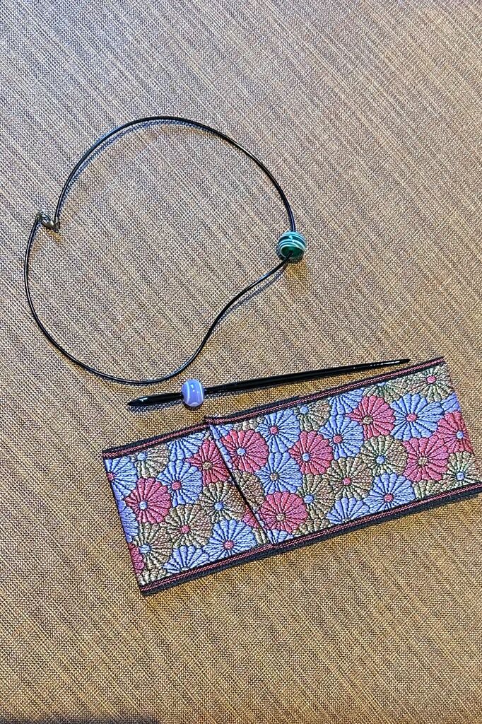 ＊倉敷りぼん＊おまとめ割様 中風呂敷（#131 無彩キュービック）90cm ｜小倉織｜小倉 縞縞