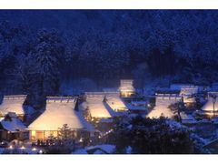京都美山線　冬季の写真1