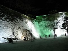 盛岡城跡公園　石垣ライトアップの写真1