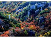 寒霞渓の紅葉の写真1