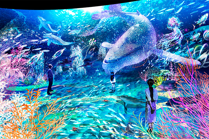 横浜 アソビルで Ocean By Naked 光の深海展 が日本初開催 新感覚のデジタル体験を 神奈川 じゃらんニュース